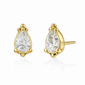 TOPO PURÊ DROP ZIRCONIA PREMIUM OURO 18k