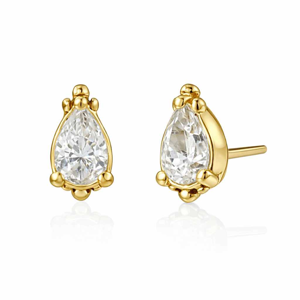 TOPO PURÊ DROP ZIRCONIA PREMIUM OURO 18k