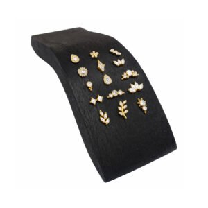 Mostruário Ondulado Preto de Madeira