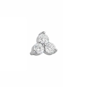 TOPO PUSH PIN TRILLION ZIRCONIA PREMIUM OURO 18k