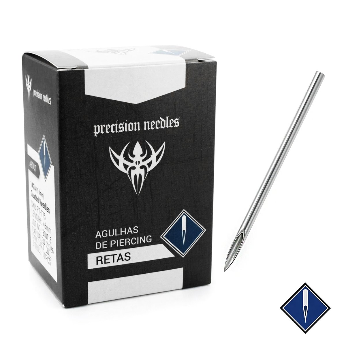 Agulha Americana Reta Caixa 100un
