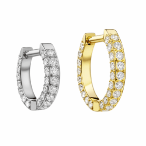 Argola D HUGGI CRAVEJADA TIT