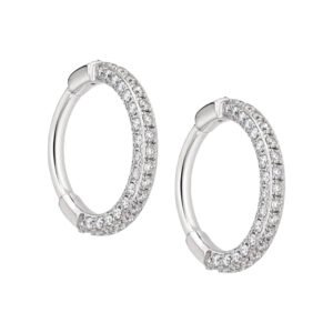 Argola 3 face zirconias TIT 0.8mm (PAR)