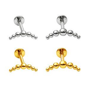 LBT TIT CLUSTER 7 BEADED PUSH PIN (CX 11)