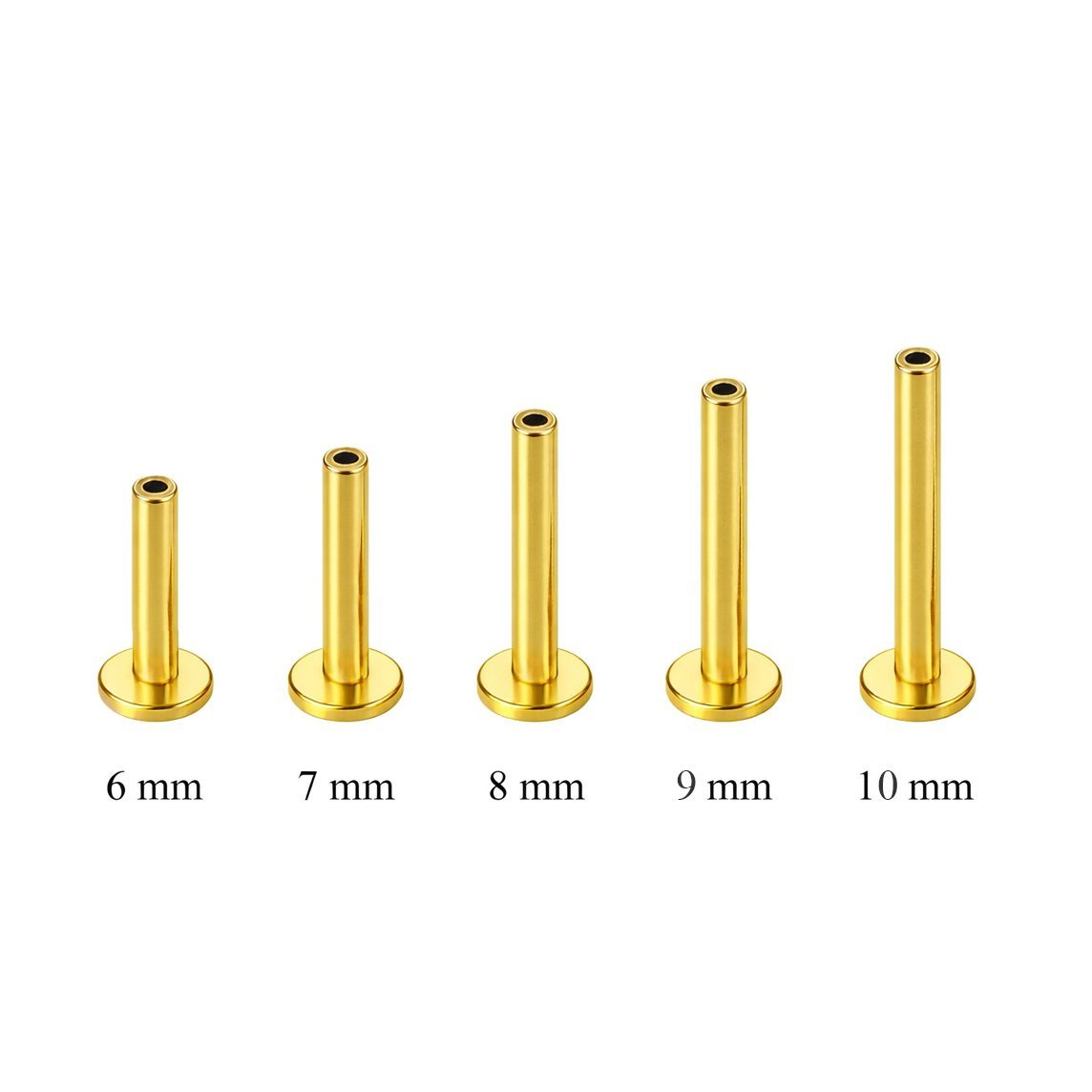 Barretta Labret Push Pin in Oro 18k