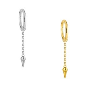 Argola com Pingente Pêndulo em Titânio