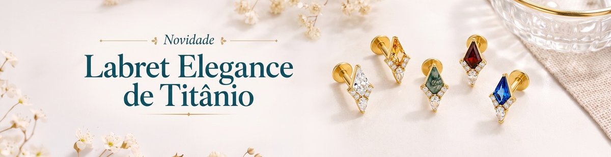 Novidade MyPiercing: Elegance Leaf em titânio