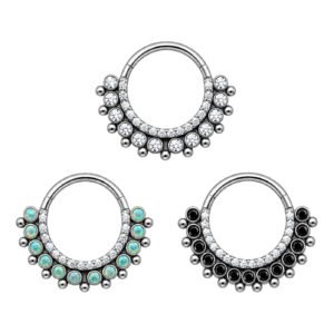 ARGOLA CLICKER 1 P 13 ZIRC BEAD TIT (ACX2)