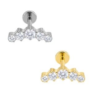 LBT CLUSTER PRONG ZIRC CUBIC TIT (CX8)
